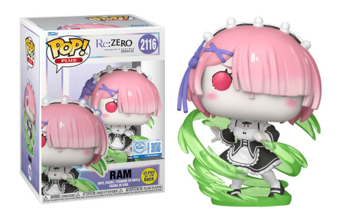 Funko Pop! Plus Ram (wind Magic) (glow) Re: Zero #2116 - Produto Original