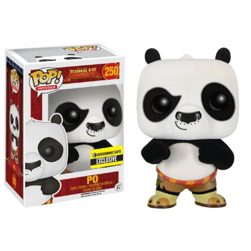 Funko Pop! Po Flocked Kung Fu Panda Exclusivo Entertainment Earth 250-Kung Fu Panda-250