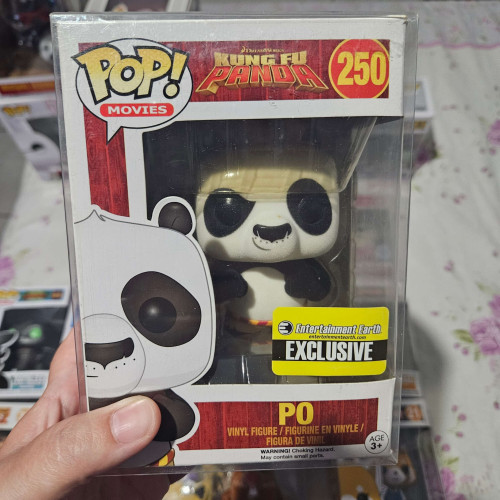Funko Pop! Po Flocked Kung Fu Panda Exclusivo Entertainment Earth 250 - Kung Fu Panda - #250