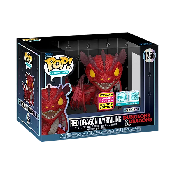 Funko Pop! Red Wyrmling (8000 pcs) Dungeons & Dragons #1256 - Produto Original