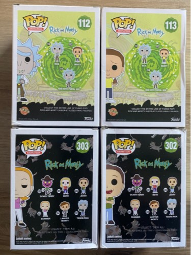 Funko Pop! Rick E Morty, Summer E Jerry - Adult Swim - 4 Funkos