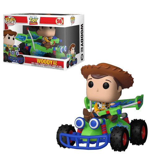 Funko Pop! Rides: Woody with RC - Toy Story Disney Pixar Toy Story #56 - Produto Original