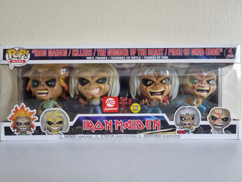 Funko Pop! Rocks: Iron Maiden, Killers, The Number Of The Beast, Piece Of Mind (pack - Gitd) - Iron Maiden - #4