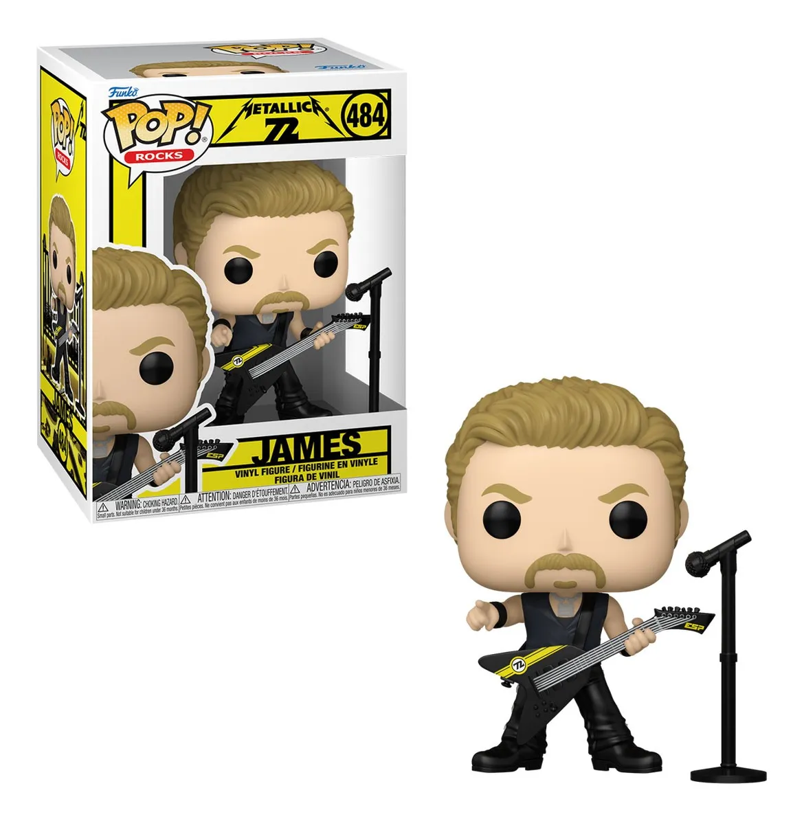 Funko Pop! Rocks James Hetfield 484 Metallica Rocks Metallica #484 - Produto Original