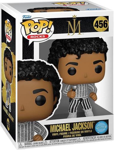 Funko Pop! Rocks Michael Jackson 456 Exclusivo Glitter Rocks Michael Jackson #456 - Produto Original