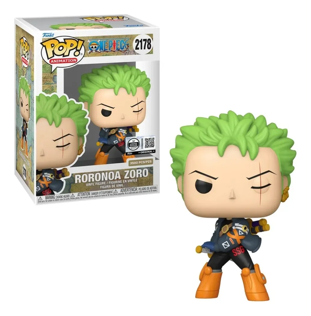Funko Pop! Roronoa Zoro (Limited Edition Royalty 3.500 Pçs) One Piece #2178 - Produto Original