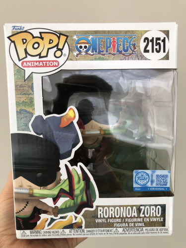 Funko Pop! Roronoa Zoro Premium King of Hell exclusivo One Piece #2151 - Produto Original
