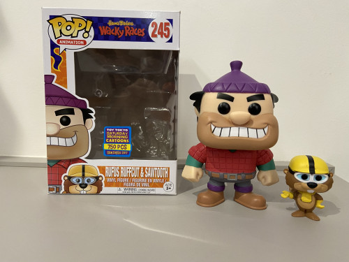 Funko Pop! Rufus Ruffcut & Sawtooth Sdcc 2017 Le 750 Peças - Wacky Races - #245