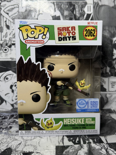 Funko Pop! Sakamoto Days - Heisuke with Piisuke Sakamoto Days #2062 - Produto Original