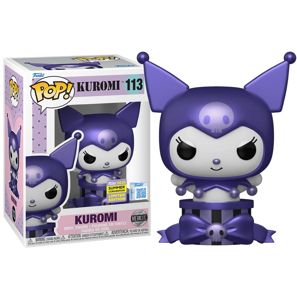 Funko Pop! Sanrio Kuromi Exclusivo Metallic SDCC 2025-Kuromi-113