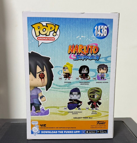 Funko Pop! Sasuke Uchiha Funko Shop! Glow - Naruto Shippuden Funko Pop! Sasuke Uchiha #1436 - - Naruto Shippuden - #1436