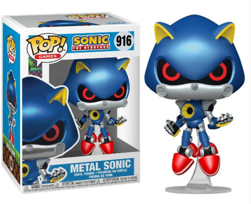 Funko Pop! Sonic Metal Games Sonic The Hedgehog #916 - Produto Original
