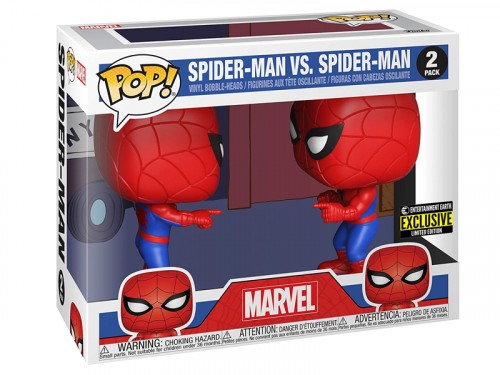 Funko Spider-Man Imposter 2-Pack Pop! Vinyl Figures – Red/Blue – Entertainment Earth Exclusive – Model 48293
