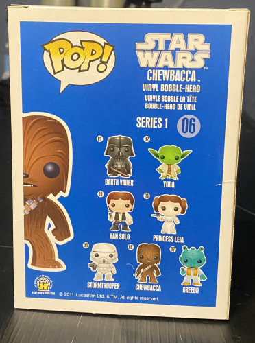 Funko Pop! Star Wars - Chewbacca (fonte pequena) - Star Wars - #06