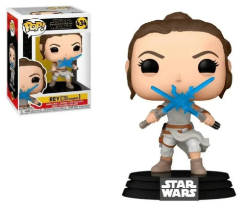 Funko Pop! Star Wars - Rey (two lightsabers) Stars Wars #434 - Produto Original