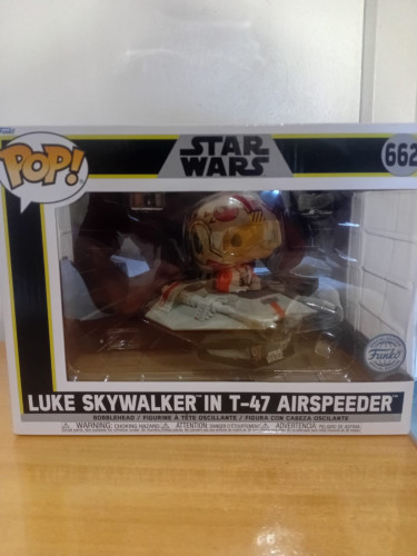 Funko Pop! Star Wars 662 Rides Luke Skywalker in T-47 Air Speeder Funko Special Edition - Star Wars - #662