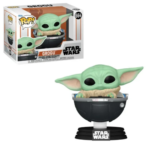Funko Pop! Star Wars Mandalorian Grogu (Baby Yoda) #664 Star Wars The Mandalorian #664 - Produto Original