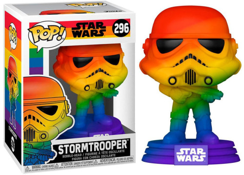 Funko Pop! Stormtrooper Rainbow Pride Star Wars 296 Star Wars #296 - Produto Original
