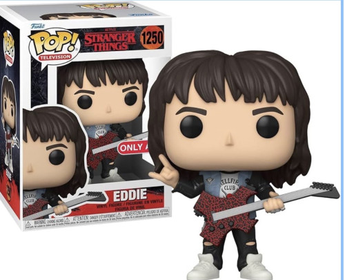 Funko Pop! Stranger Things S4: Eddie Munson Special Edition Stranger Things S4 #1250 - Produto Original