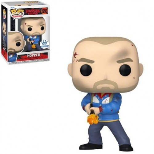 Funko Pop! Stranger Things S4: Hopper Exclusivo Funko - Stranger Things S4 - #1253