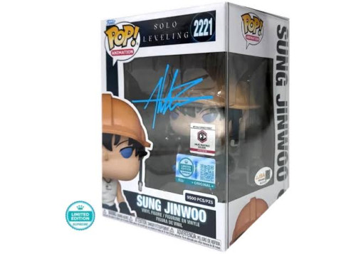 Funko Pop! Sung Jinwoo - autografado Aleks Le-Solo Leveling-2221
