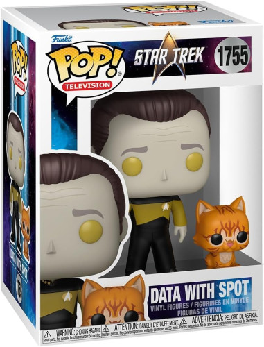 Funko Pop! Television - Star Trek 1755 - Data With Spot STAR T #1755 - Produto Original
