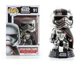 Funko Pop! Television - Star Wars - Captain Phasma Chrome 91 - Star Wars - #91 FUNKO POP #91 - Produto Original