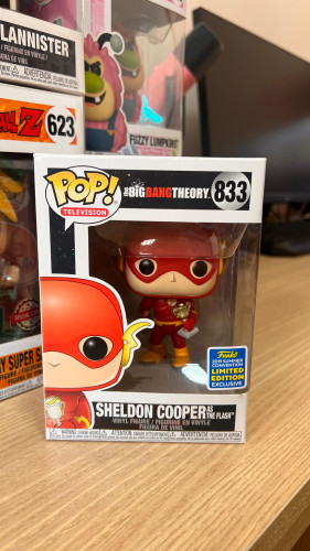 Funko Pop! Television The Big Bang Theory Sheldon Cooper As The Flash 833 Exclusivo The Big Bang Theory #833 - Produto Original