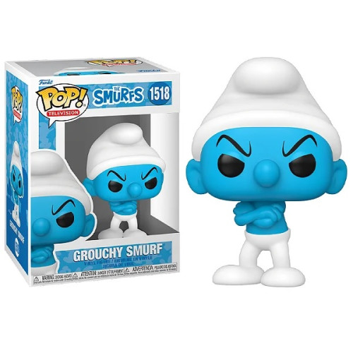Funko Pop! Television The Smurfs Grouchy Smurf 1518-Os Smurfs-1518