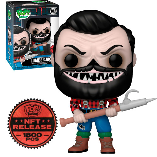 Funko Pop! The Lumberjack 182 Nft Exclusivo 1800 Peças It: A Coisa FUNKO POP #182 - Produto Original