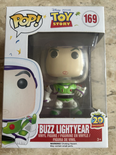 Funko Pop! Toy Story: Buzz Lightyear 20th Anniversary Toy Story #169 - Produto Original