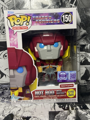 Funko Pop! Transformers - Hot Rod with Matrix Transformers #150 - Produto Original