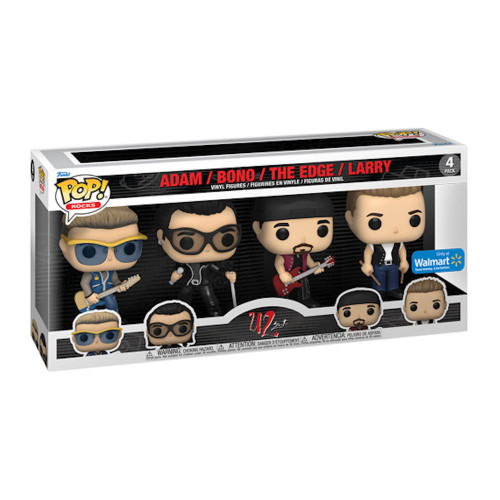 Funko Pop! U2 Bono Adam The Edge Larry Pack 4 Rocks U2-POP ROCKS U2-0