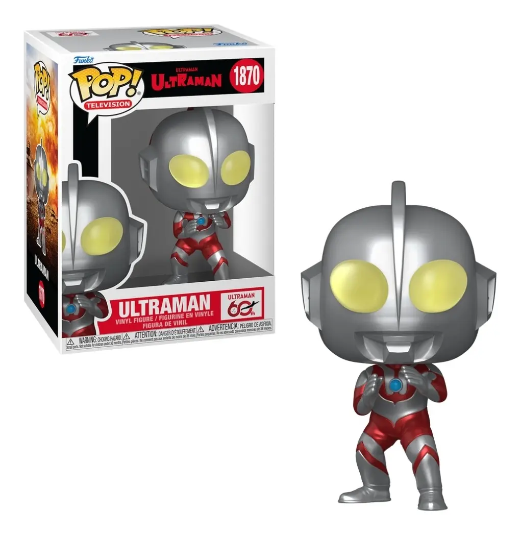 Funko Pop! Ultraman 60th (metálico) 1870 Ultraman #1870 - Produto Original