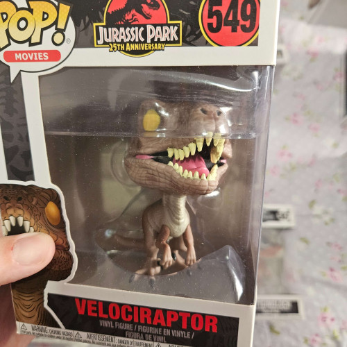 Funko Pop! Velociraptor Jurassic Park 25th Anniversary 549 - Jurassic Park - #549