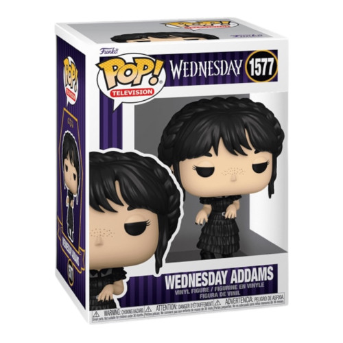 Funko Pop! Wednesday - Wednesday Addams (Wandinha) com detalhe na caixa - Wednesday - #1577