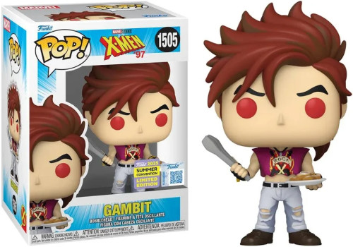 Funko Pop! X-men  Gambit   Exclusive Summer Convetion Limited Edition #1505 X-Men #1505 - Produto Original
