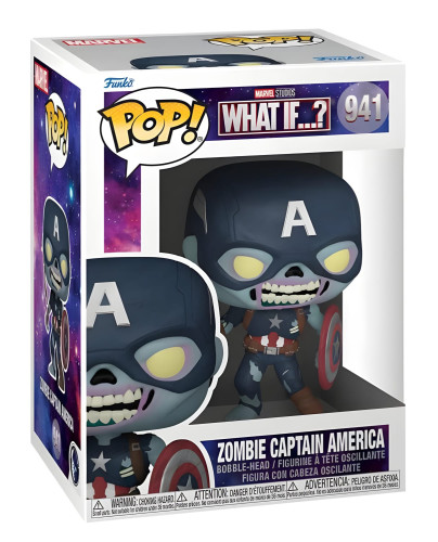 Funko Pop! Zombie Captain America – What If...? - Marvel Studios - #941