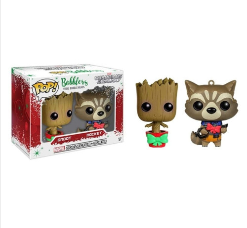 Funko Pop 2 Pack Bobblers Rocket + Groot - Exclusive Collector Corps - Vaulted - Usado e Com Detalhes-Guardians Of The Galaxy-1