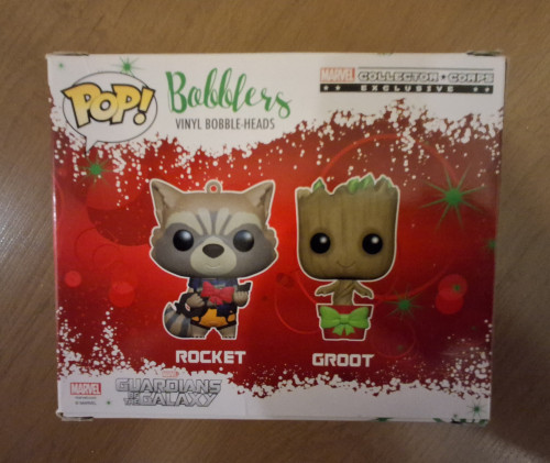 Funko Pop 2 Pack Bobblers Rocket + Groot - Exclusive Collector Corps - Vaulted - Usado e Com Detalhes - Guardians Of The Galaxy - #1