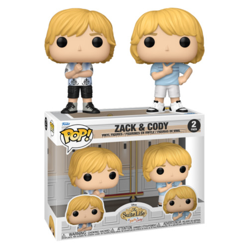 Funko Pop 2 Pack Zack & Cody Disney The Suite Life Of Zack & Cody #02 - Produto Original