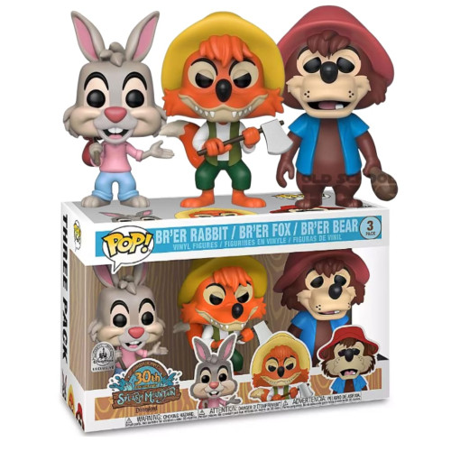 Funko Pop 3 Pack Br'er Rabbit, Br'er Fox & Br'er Bear-Disney Magic Kingdom Splash Mountain-03