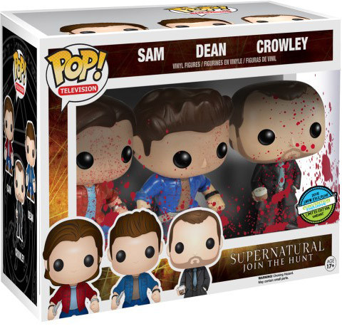 Funko Pop 3 Pack Sam, Dean, Crowley Nycc 275 Pc-Supernatural-03