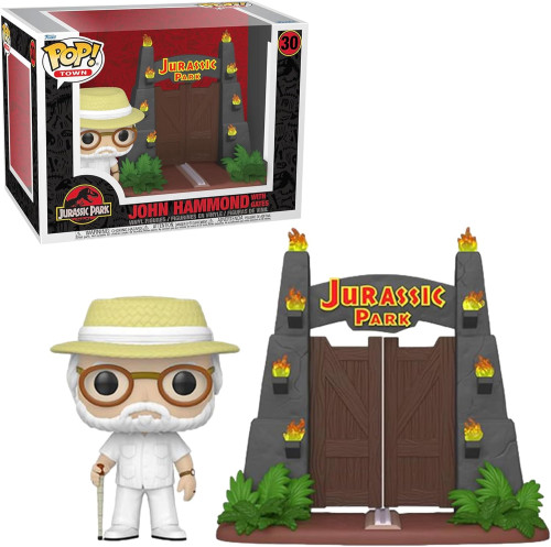 Funko Pop 30 John Hammond With Gates Jurassic Park-Jurassic Park 30th Anniversary-30