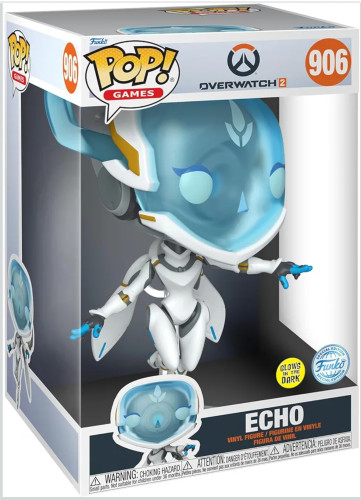 Funko Pop 906 Jumbo 25cm Overwatch 2- Echo (glow's In The Dark) Overwatch #906 - Produto Original