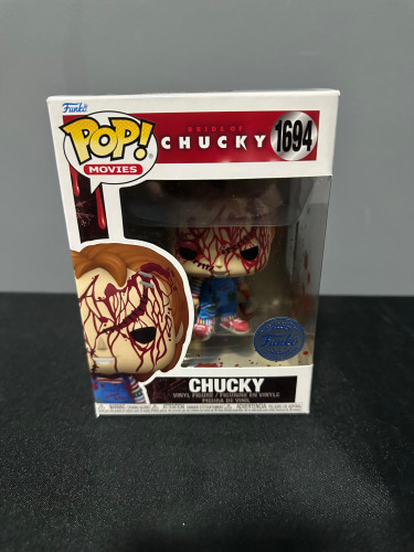 Action Figures Funko Pop A Noiva Do Chucky Chucky Com Sangue 1694 - Chucky - #