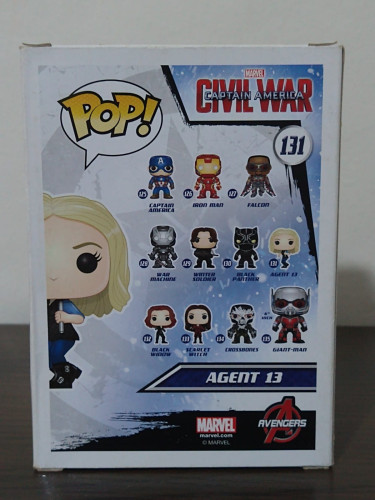 Funko Pop Agent 13 131 Captain America: Civil War - Capitão América: Gerra Civil - #131