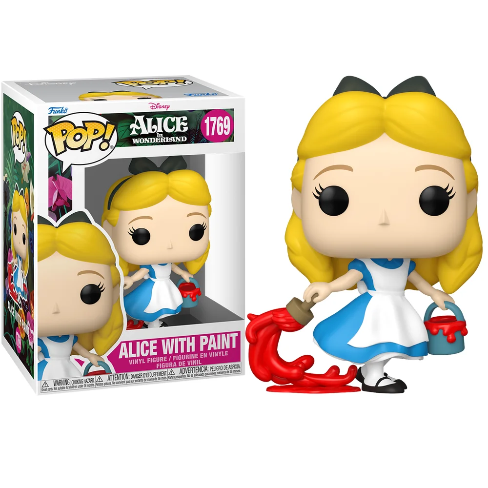 Funko Pop Alice With Paint-Alice No País Das Maravilhas-1769