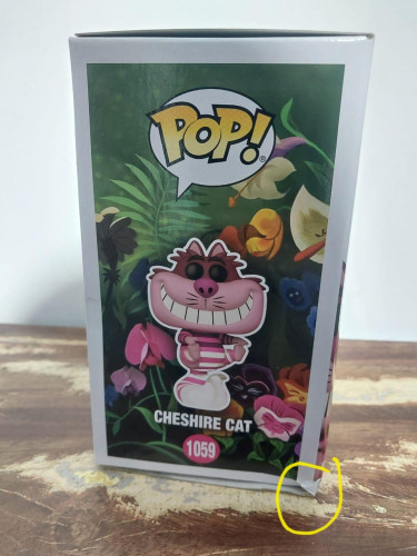 Action Figures Funko Pop Alice Wonderland Cheshire Cat Diamond 1059 Detalhe - Alice No País Das Maravilhas - #