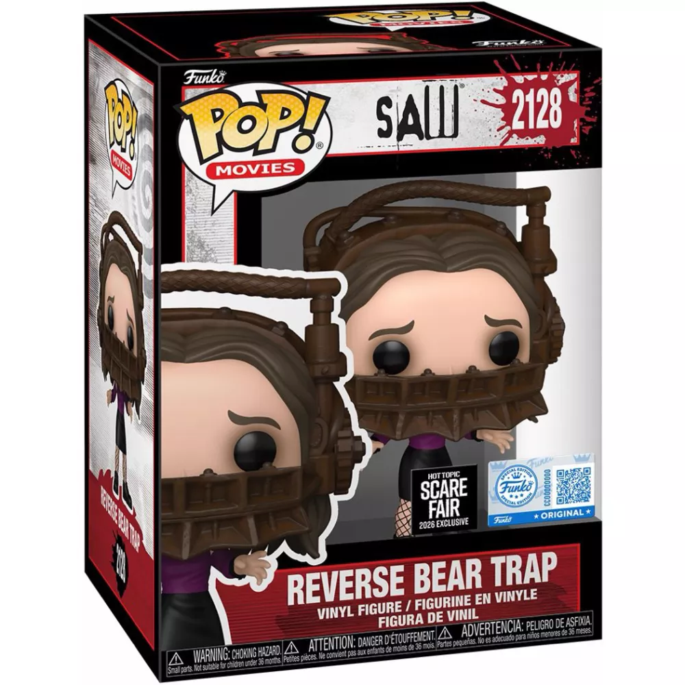Funko Pop Amanda Reverse Bear Trap Scare Fair 2026 Saw: Jogos Mortais #2128 - Produto Original